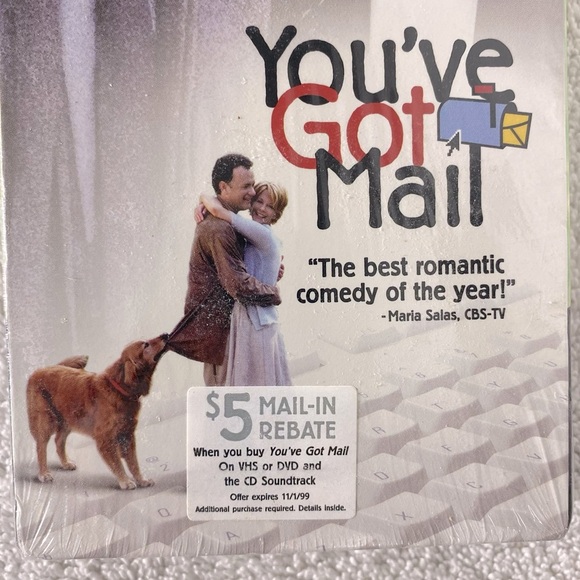 Vintage Warner Bros. Studio Movie You’ve Got Mail Tom Hanks Meg Ryan VHS Tape - Picture 8 of 11